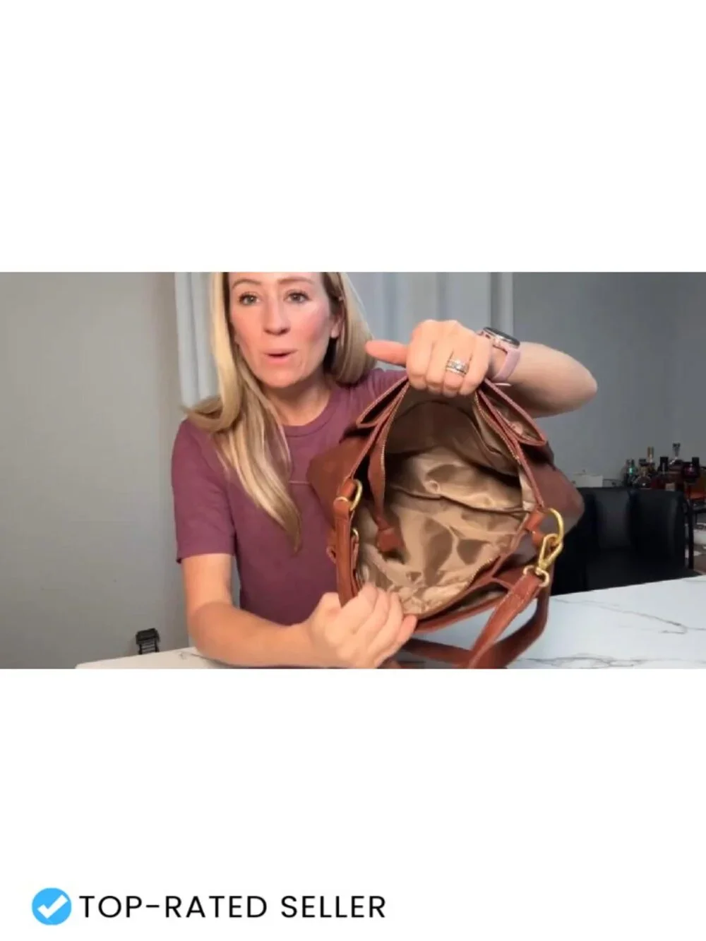 Waterproof Triple Compartment Hobo Bag Vegan Leather Shoulder Handbag